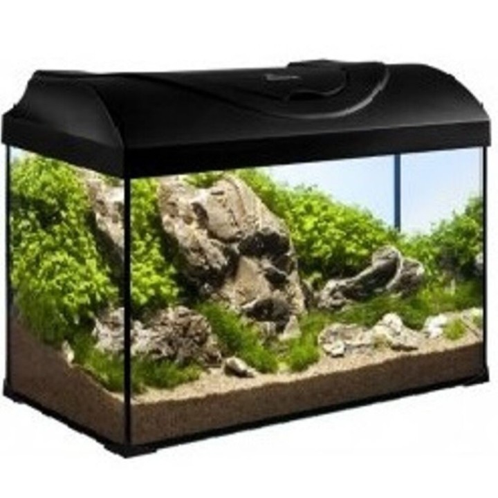 Akvarijní sada 50cm/37,5l s LED osvětlením 10W - černý kryt  AKCE